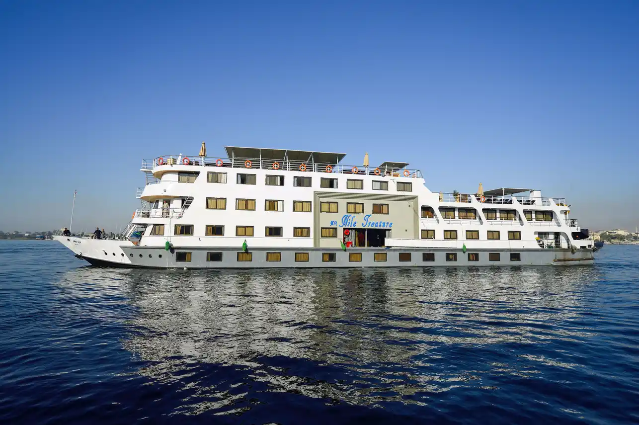 Exterior view of the Nile Treasure Nile Cruise Nile cruise ship
